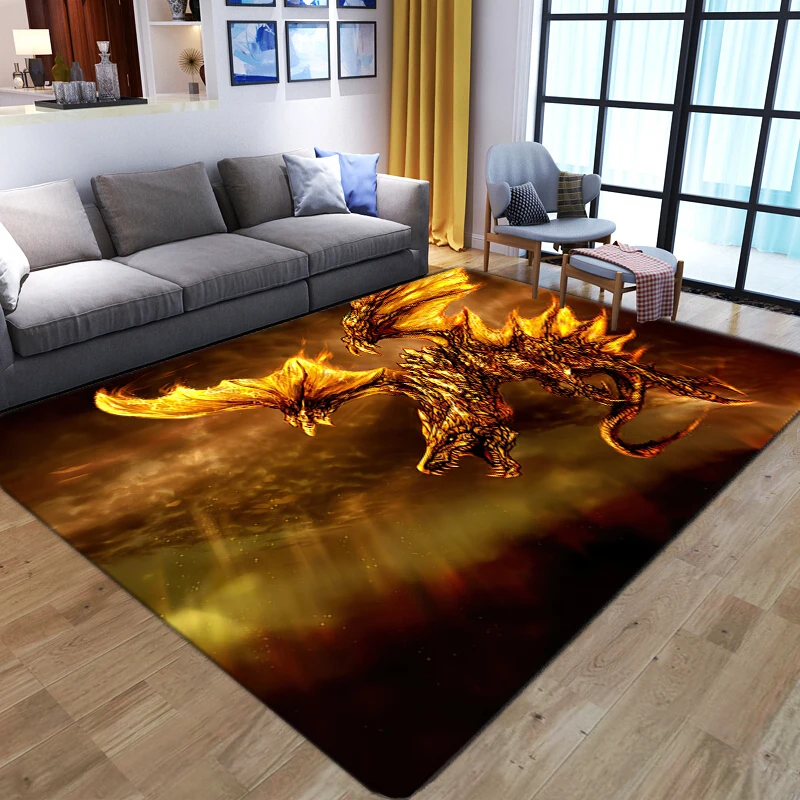 Artistic Horse 3D Carpet Kids Crawl Play Carpets For Home Living Room Floor Mats Child Bedroom Decor Bedside Sofa Soft Area Rugs