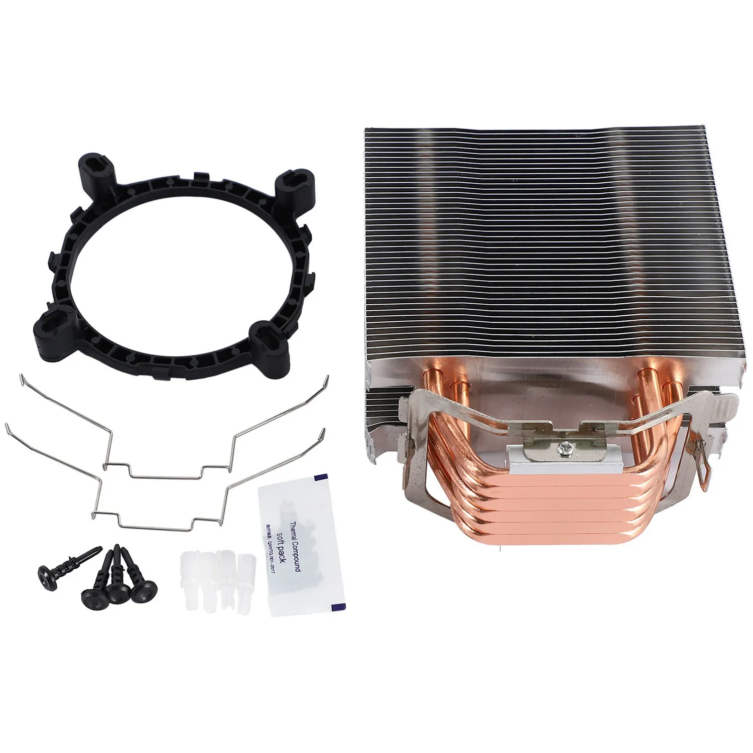 Fanless CPU Cooler 12Cm Fan 6 Copper Heatpipes Fanless Cooling Radiator for LGA 1150/1151/1155/1156/775