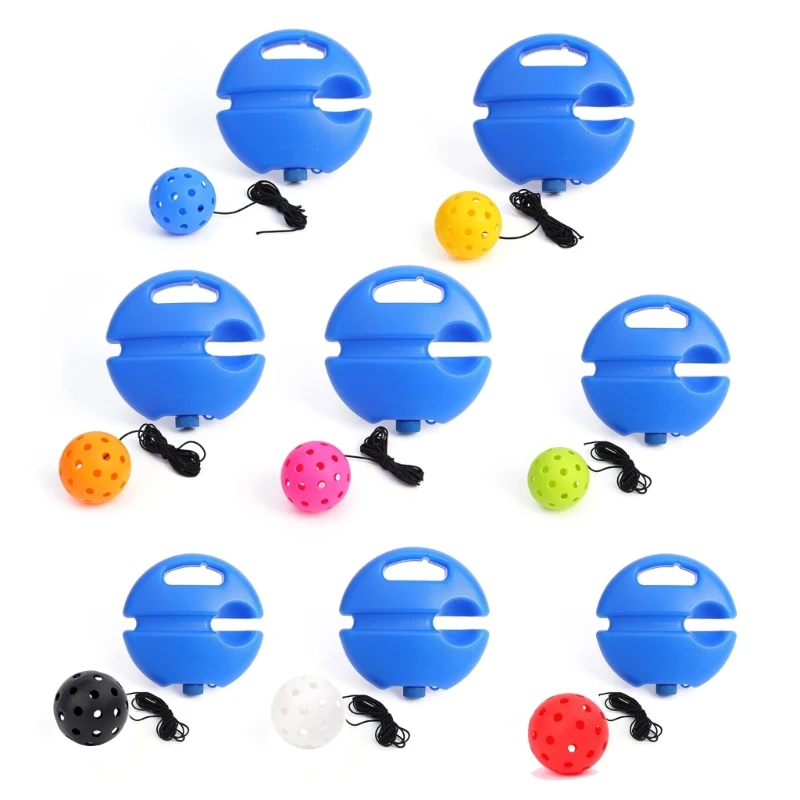 

Pickleballs Trainer Portable Training Tool Rebounds Practice Ball Training Equipment for Adults or Kids Beginners Dropship