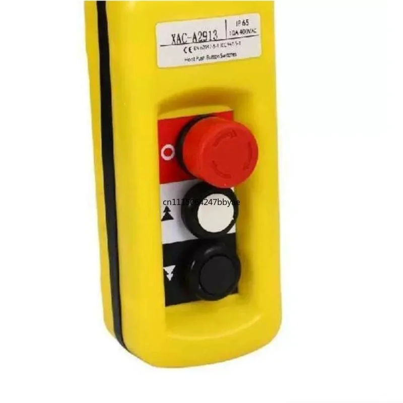 For XAC-A2913 Waterproof Hoist Push Button Switch 2 Buttons 2 Speed Pendant Lift Control Handle