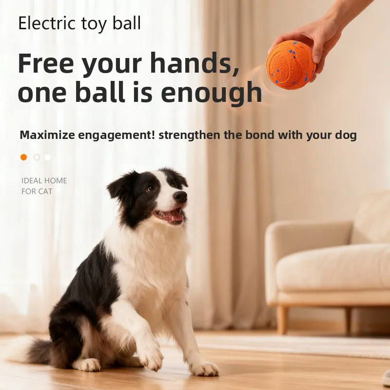 Bola ETPU Resistente a Mordidas para Cães, Bola Elétrica Redonda Não Tóxica para Treinamento de Cães, Brinquedo para Animais de Estimação com Certificação de Grau Alimentício