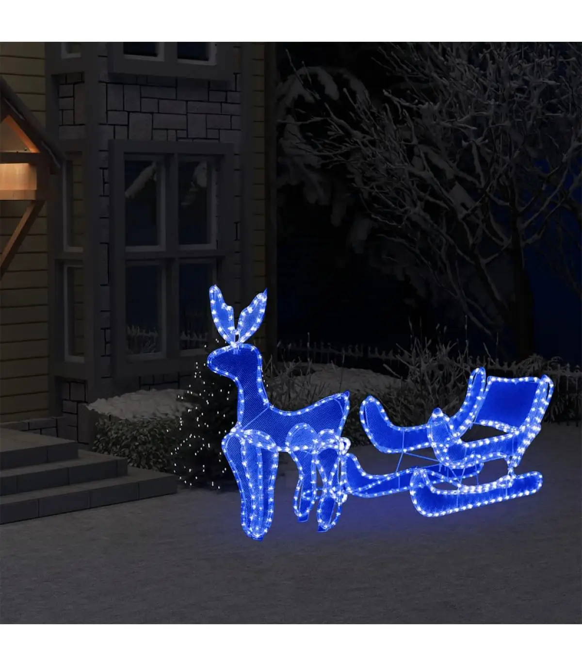 Christmas Lights Christmas lights reindeer sleigh mesh 432 LEDs