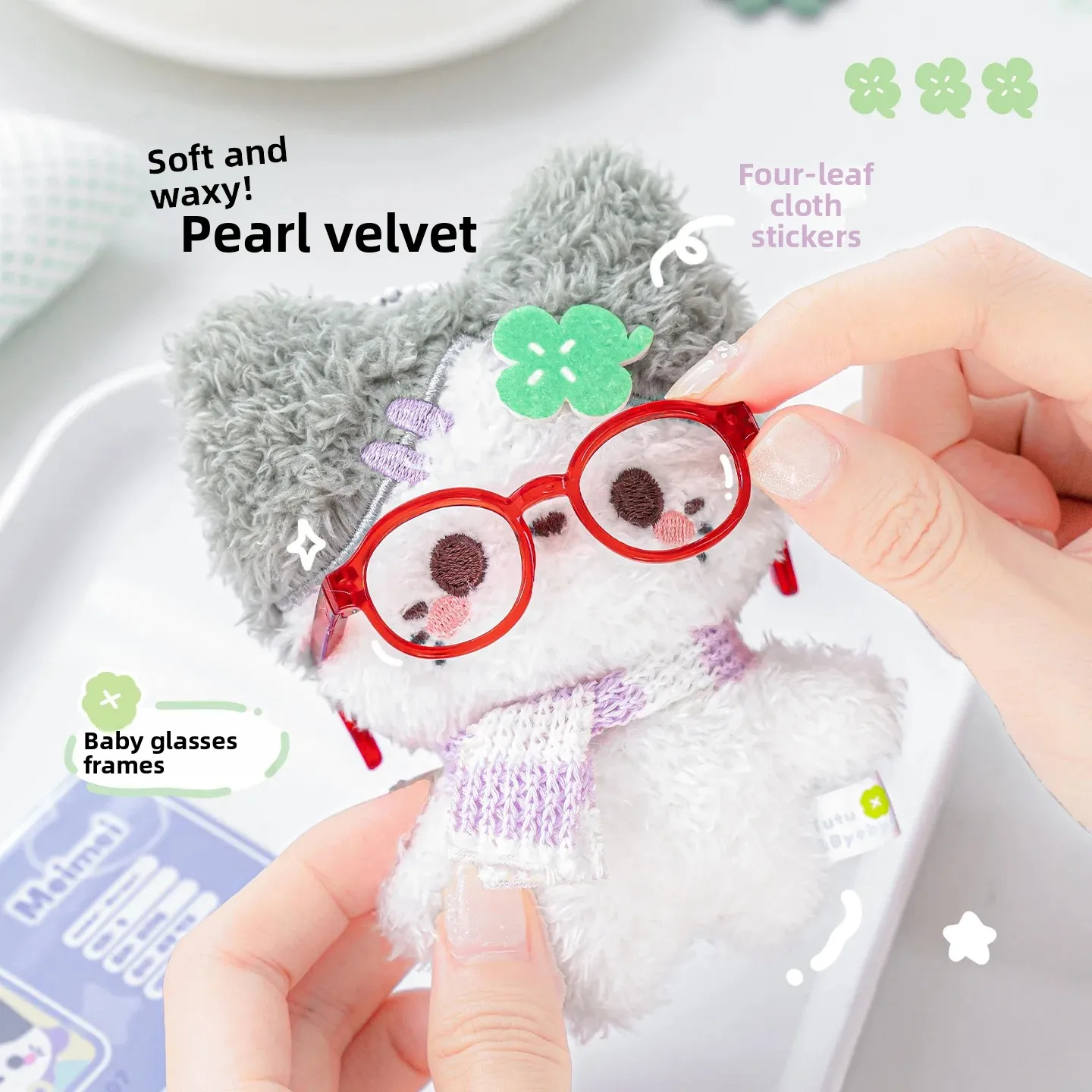 رائعتين روزي بوسي أفخم المفاتيح حقيبة الظهر قلادة لطيف نمط شرابة و Byebye البرسيم سلسلة مجوهرات اكسسوارات