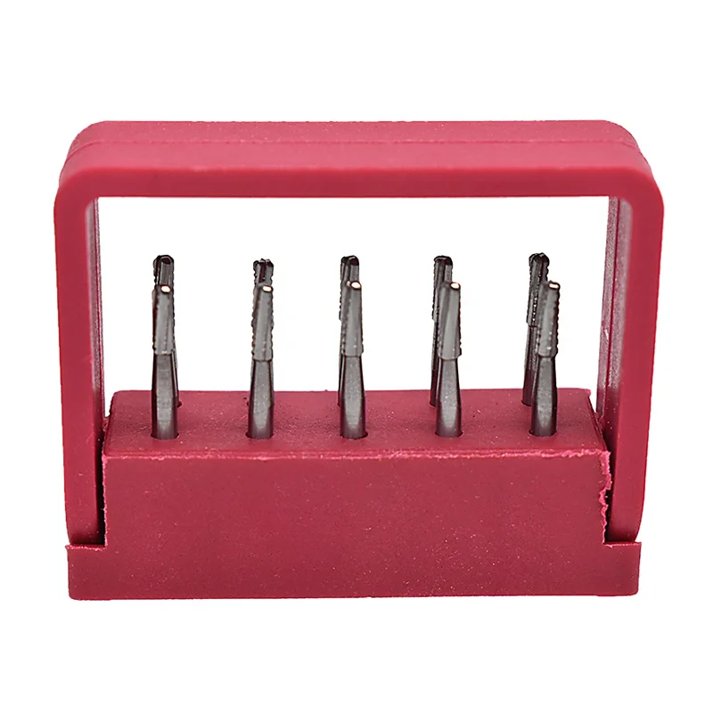 10PCS/BOX Dental Broken Crown Needle For Endodontic Gold Plated Handle High Speed Drill Dentist Tools 1958#