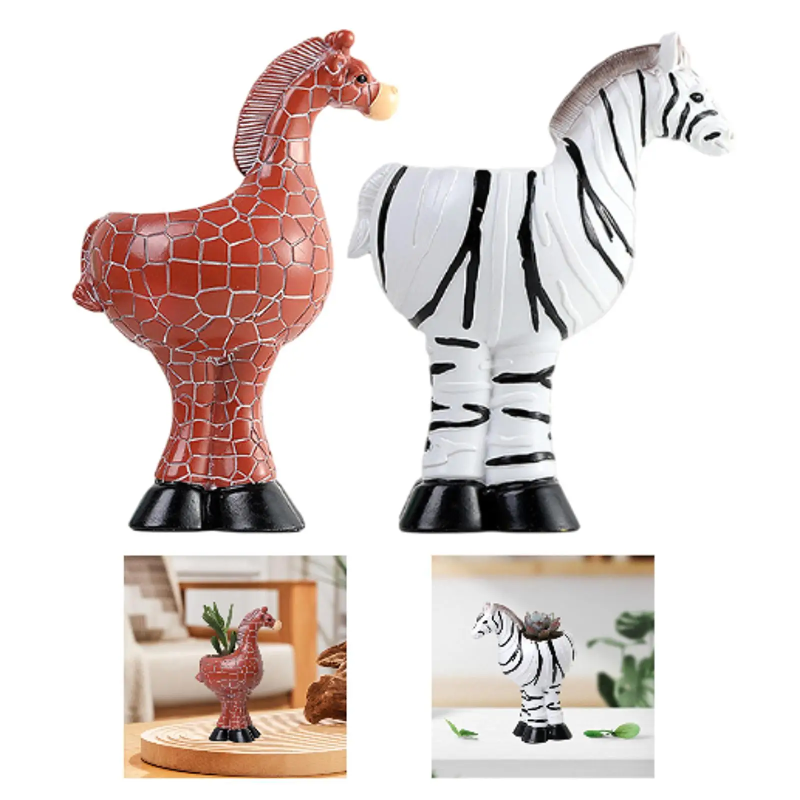 

Декоративный цветочный горшок, милое украшение для дома, креативная статуя, горшок для растений