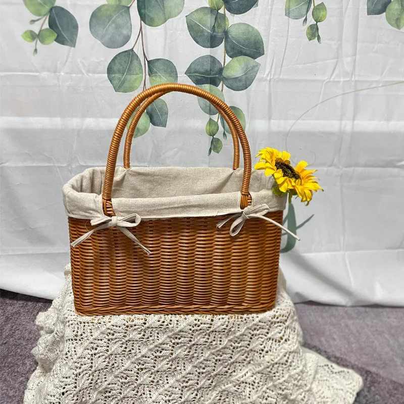 

Large Size Hand-held Basket Supermarket Shopping Basket 34x17x20cm