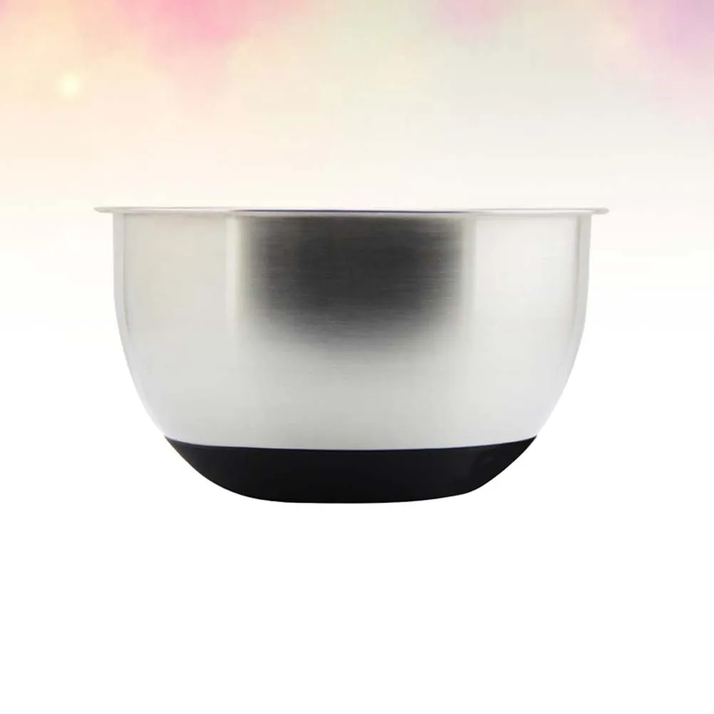 

Anti-Slip Egg Beating Bowl 24Cm Deep Stainless Steel Mixing Bowl For Baking Salad Fruit Container Kitchen Tool Cooking