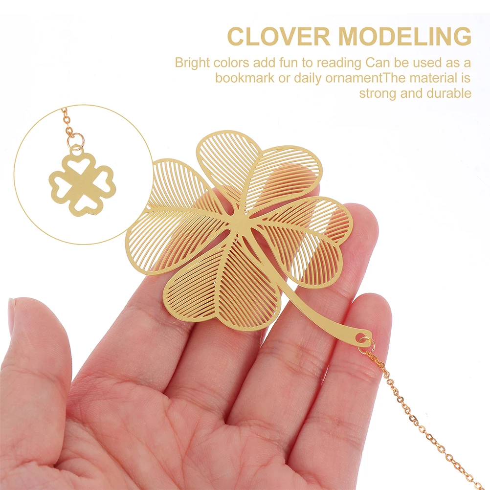 

4pcs Hollow-Out Plant Design Bookmarks Creative Chinese Style Golden Metal Bookmark For Students Stationery Page Marker Iron