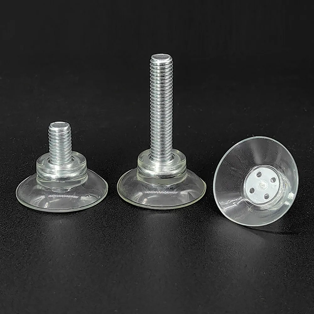 10-100Pcs M4 M5 M6 M8 Transparent Suckers With Screw PP Plastic Sucker Pad Holder For Anti Slip Adjustable Furniture Feet