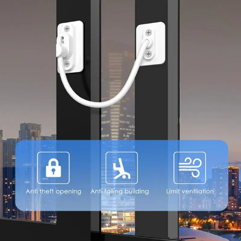 Refrigerator Lock Door Window Safety Lock For Kids Scratch-Resistant Safety Lock For Drawers Cupboards And Refrigerator Doors