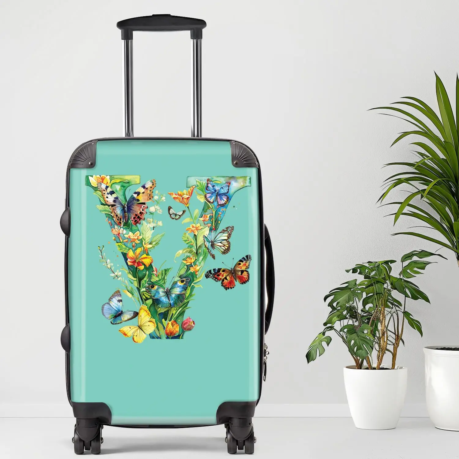 

Letter V Luggage, 20/24/28 Inch Luggage, Carry-On, Custom Luggage, Luggage Set, Suitcase, Travel, Vacation, Cabin Suitcase, Cust