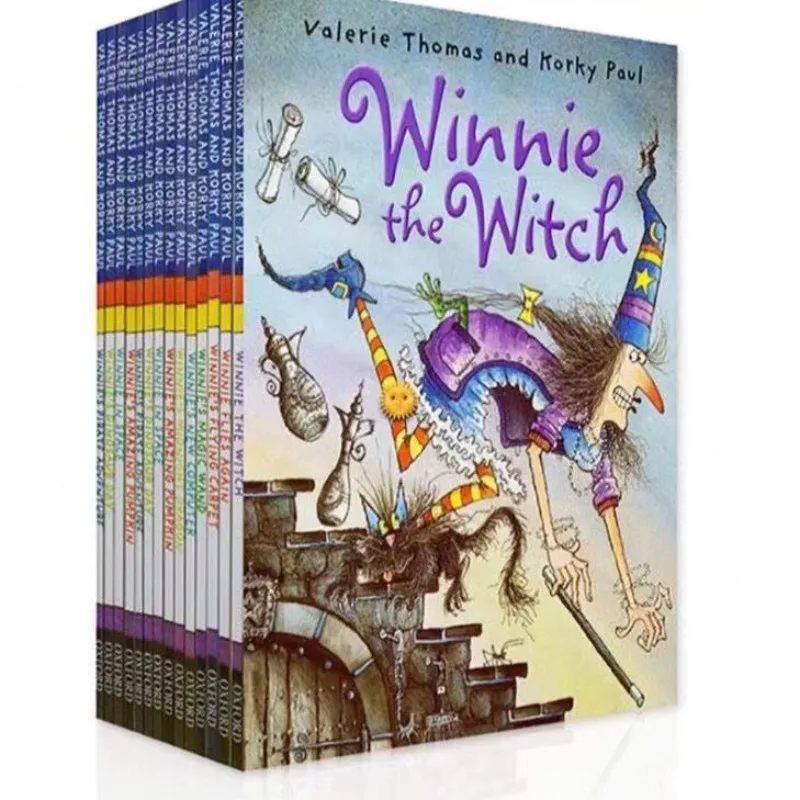 Winnie The Witch English Story Plepour enfants, éducation précoce, livre de lecture pour enfants de 3 à 6 ans, 18 nettoyages/ensemble