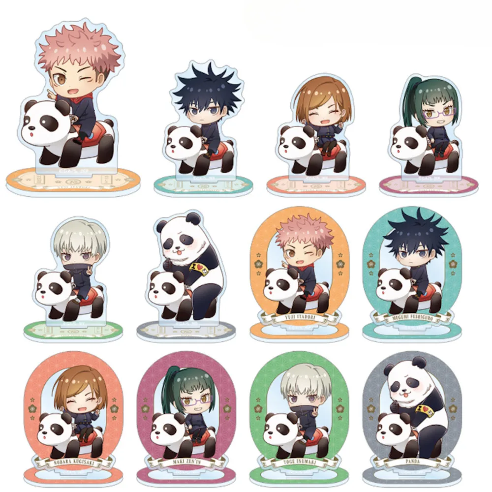 Game Maki Zenin Nobara Kugisaki Megumi Fushiguro Yuji Itadori Acrylic Stand Doll Anime Mini Figure Model Cosplay Toy For Gift