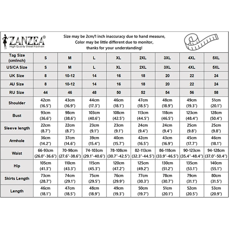 ZANZEA Women's Elegant Lace Trim Skirt Suits Casual Short Sleeve Cropped Shirt & Pleated A-Line Skirts 2 Pieces Sets Outfits 3XL