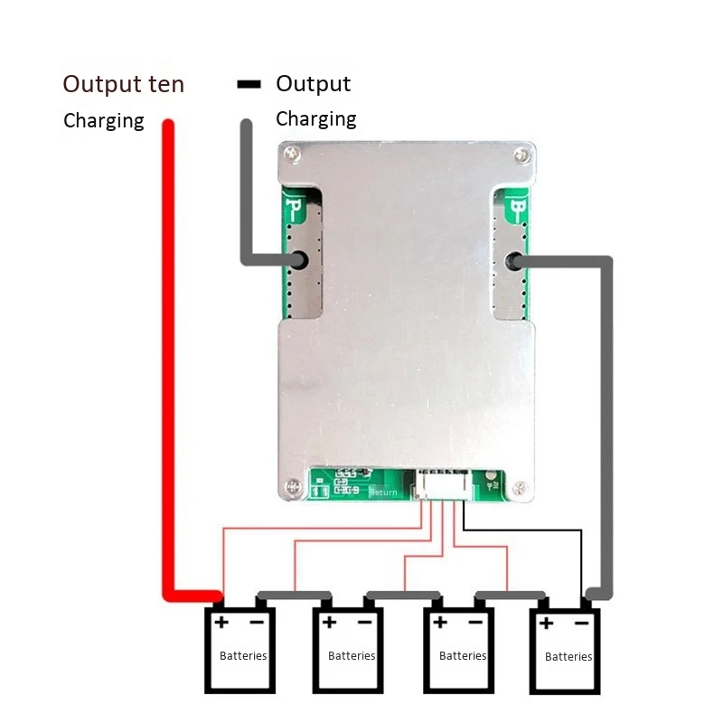 Hot 2X 4S 12V 800A BMS Li-Iron Lithium Battery Charger Protection Board With Power Battery Balance