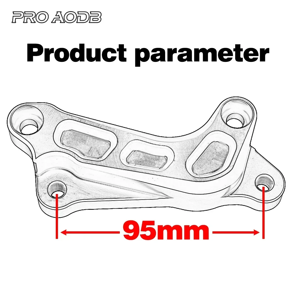 320MM Front Brake Disc CaliperAdaptor BracketMotorcyclePartsFor KTM EXC EXCF SX SXF XC XCF XCW TPI 125 250 300 450 500 1994-2023 view 3