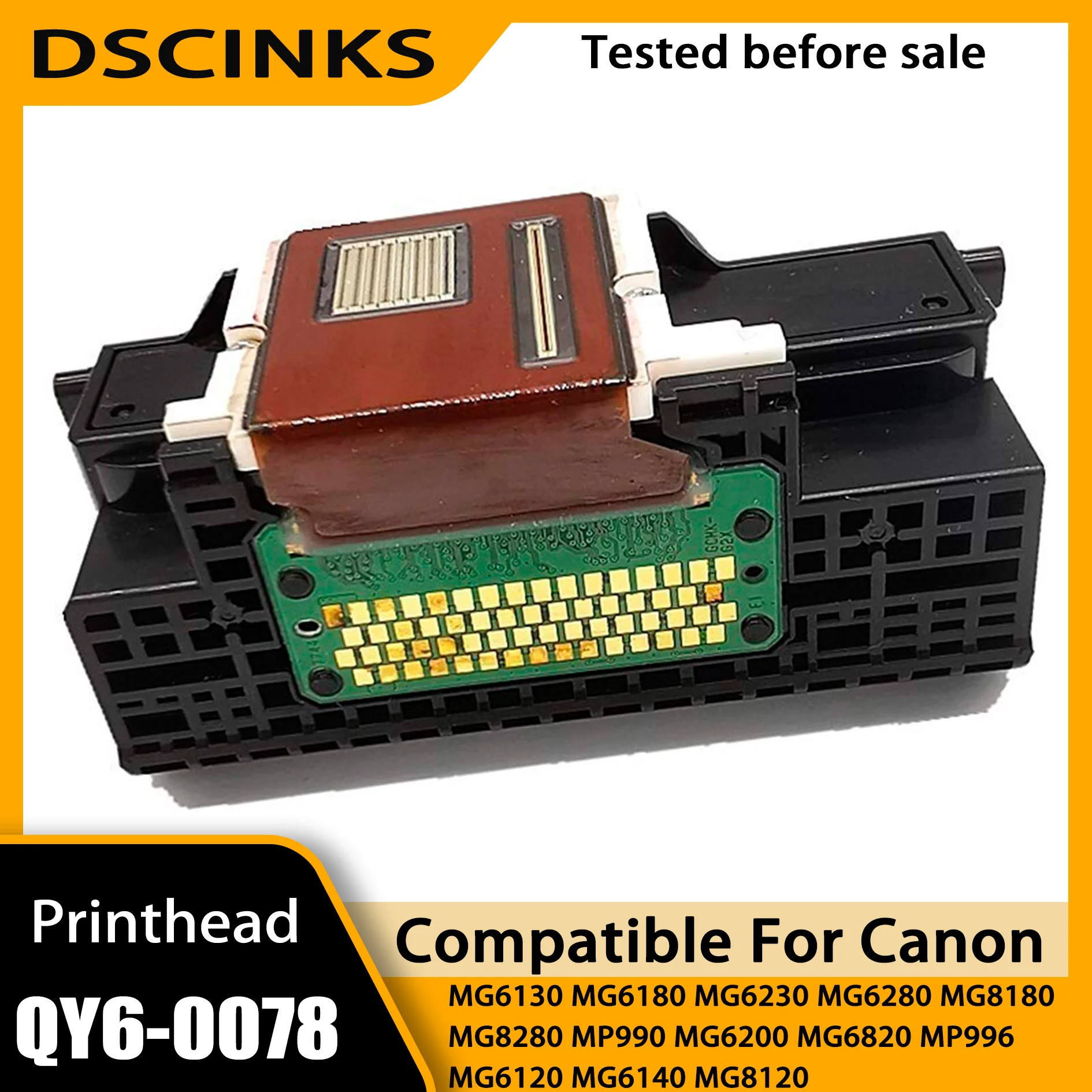 

QY6-0078 Printhead For Canon QY6 0078 PIXMA MG6220 MG6140 MG6180 MG6100 MG6150 MG6200 MG6210 MP990 MP996 MG6120 MG8120 Printer