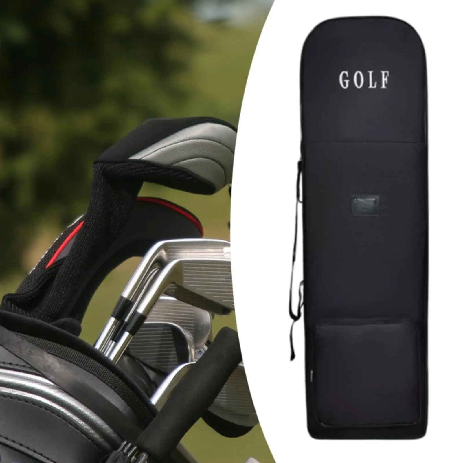 

Golf Travel Bag Padded Folding Zipper Golf Club Bag for Player Indoor Golfer