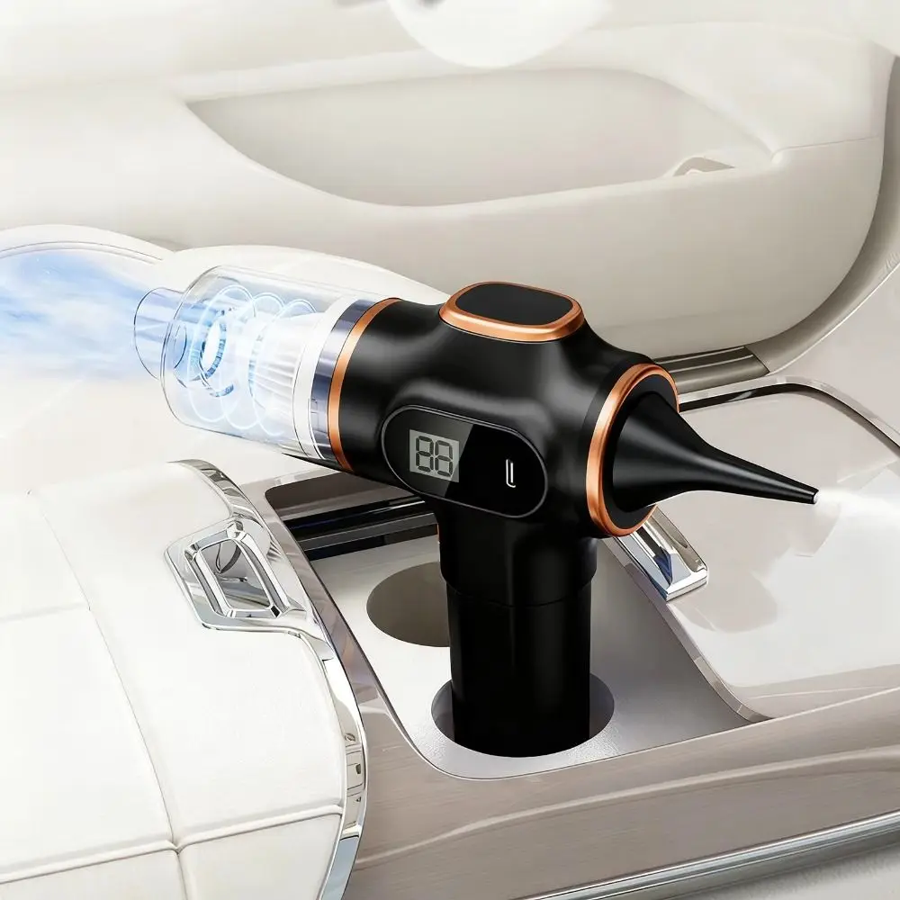 120W High Suction Car Vacuum Cleaner 4500Pa High Power Dual Use Wireless Vacuum Cleaner Strong Suction Dust Removal