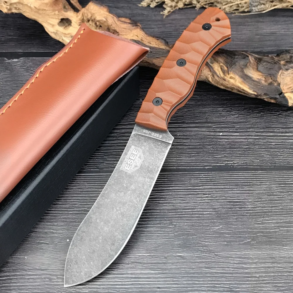

ESEE- JG5 High Quality Fixed Blade knfie D2 Blade Sharp Tactical Outdoor Hunting Survival Knife EDC Cutting Camping Tool