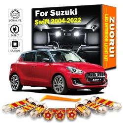 ZUORUI Canbus LED Interior Map Dome Light Kit For Suzuki Swift 2004- 2017 2018 2019 2020 2021 2022 Car Trunk Number Plate Bulbs