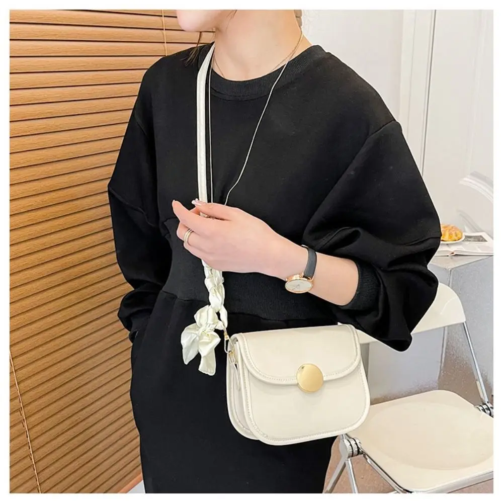 

Multifunctional Scarf Shoulder Bag Texture Minimalist Women's Bag Handheld Solid Color Crossbody Bag Girls