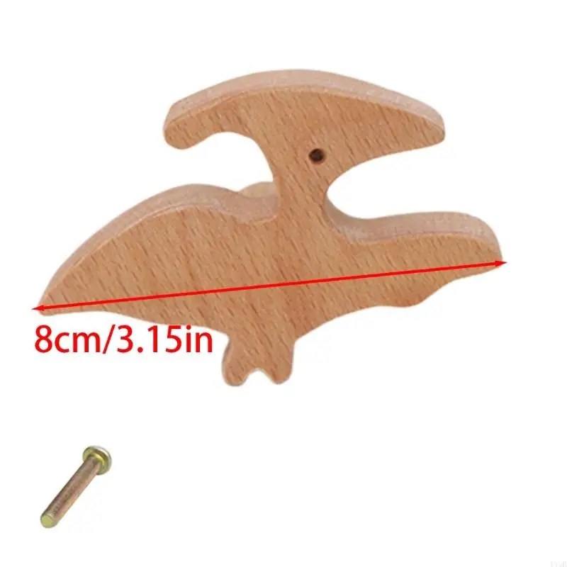 Houten dinosaurus kastknop kast trekt kinderen kamer meubels handgrepen y1qb