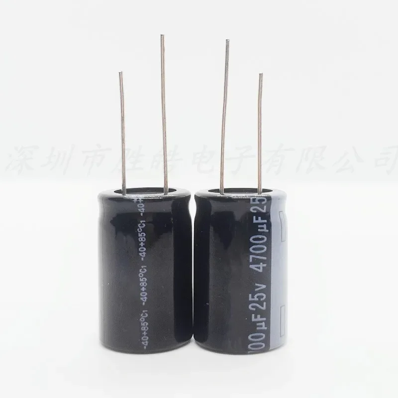 Capacitor eletrolítico de alumínio, 25V4700UF, alta qualidade, volume 16x25mm, 5pcs