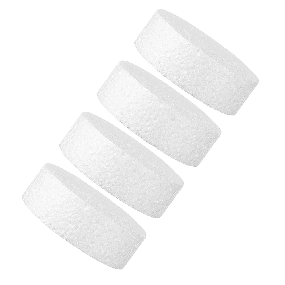 4pcs Round Dummies Fake Models Practice Dummies For Diy Crafts Decorating Display Supplies Round Foam Decorating Bakery Prop