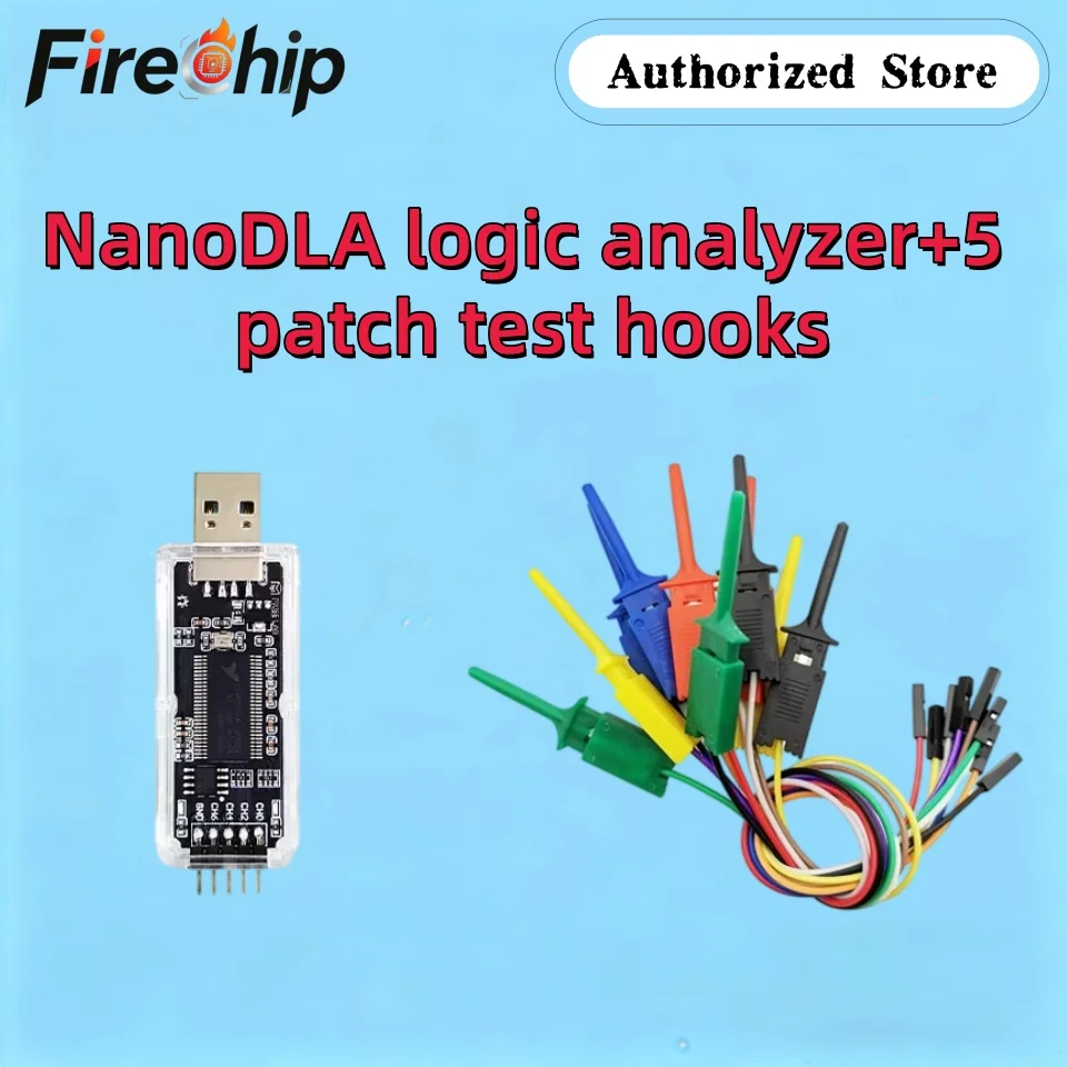 NanoDLA Logic Analyzer ARM FPGA Debugging Tool Protocol Analysis 24MHz Sampling Rate 8 Channels Open Source Sigrok PulseView