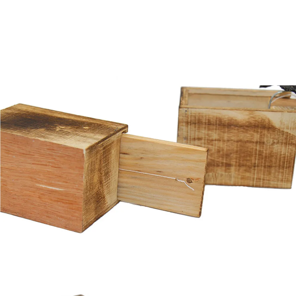 Scared Wooden Box Trick Prank with Lifelike Scorpion Animal Inside for April Fools Day Halloween Party Joke Gift