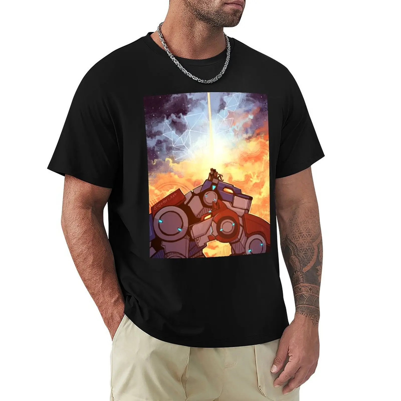 

Fire and Ice T-Shirt Fashion Pattern Printed Tee Shirt