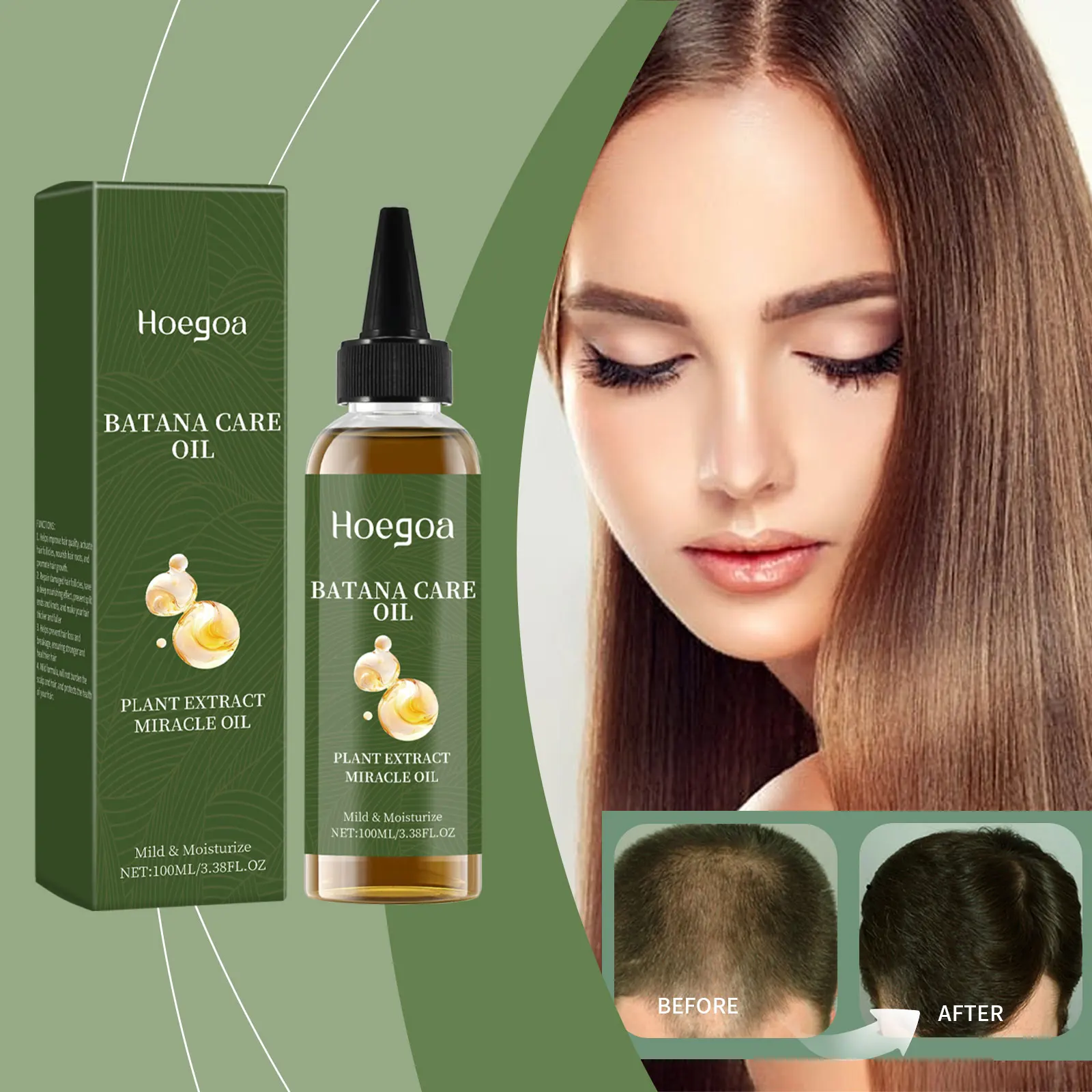 

Batana Oil Hair Care Essential Oil Repair Anti Drying Hair Gentle Moisturizing Hair Care Hair Follicles Scalp Care Essential Oil