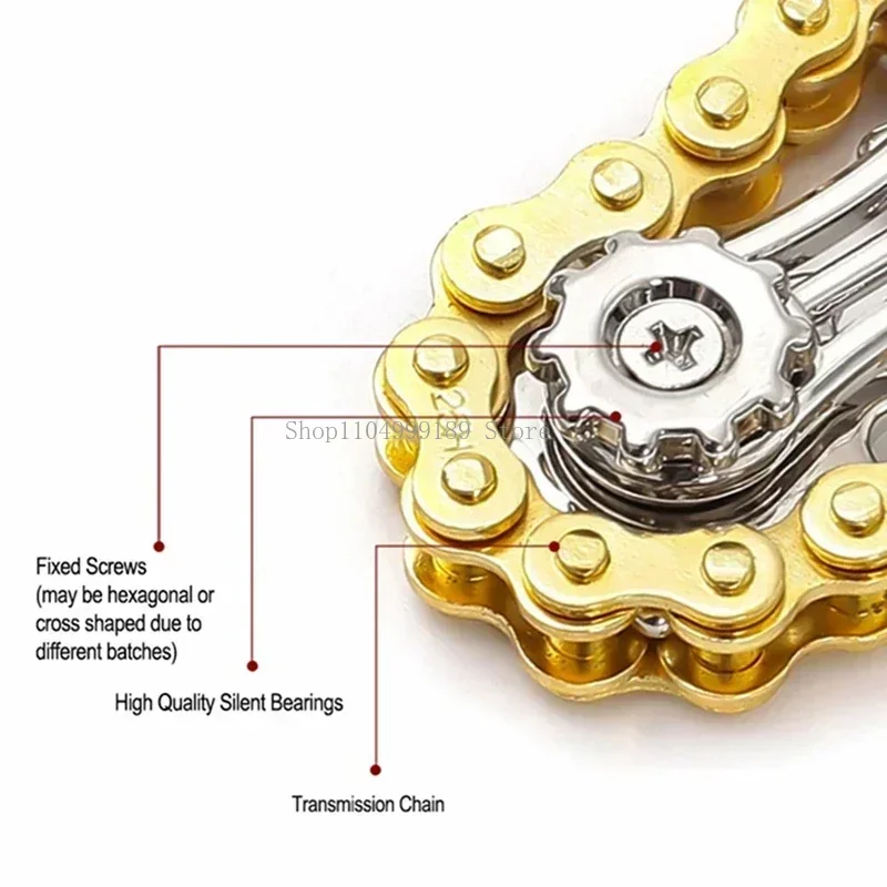 

Miniature Gear Chain For Mechanical Enthusiast Black Silver Metal Soliders Model Statue Office Stress Relief Toys