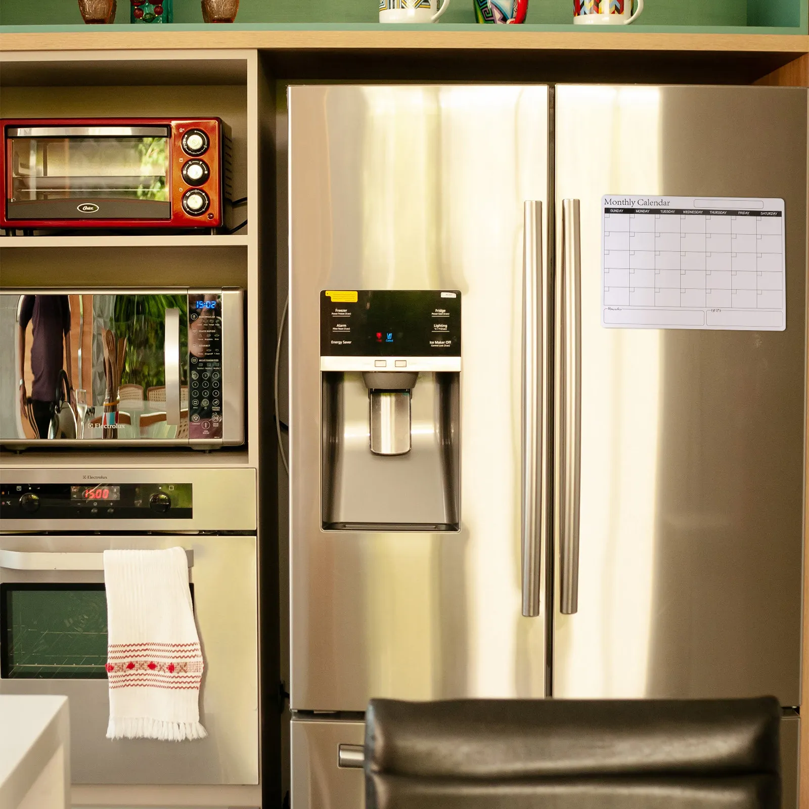 

1Pcs Magnetic Plan Board Premium Monthly Calendar Erasable Schedule Board for Fridge to-Do List Reminder Note Whiteboard