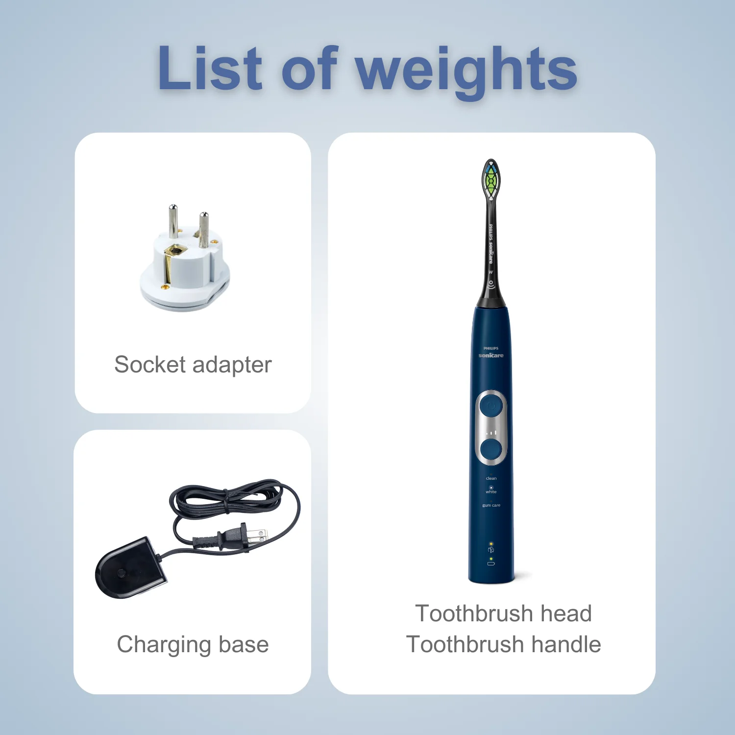 Philips Cepillo de Dientes Eléctrico Sonicare Serie 3 HX6871, Sin Caja Original