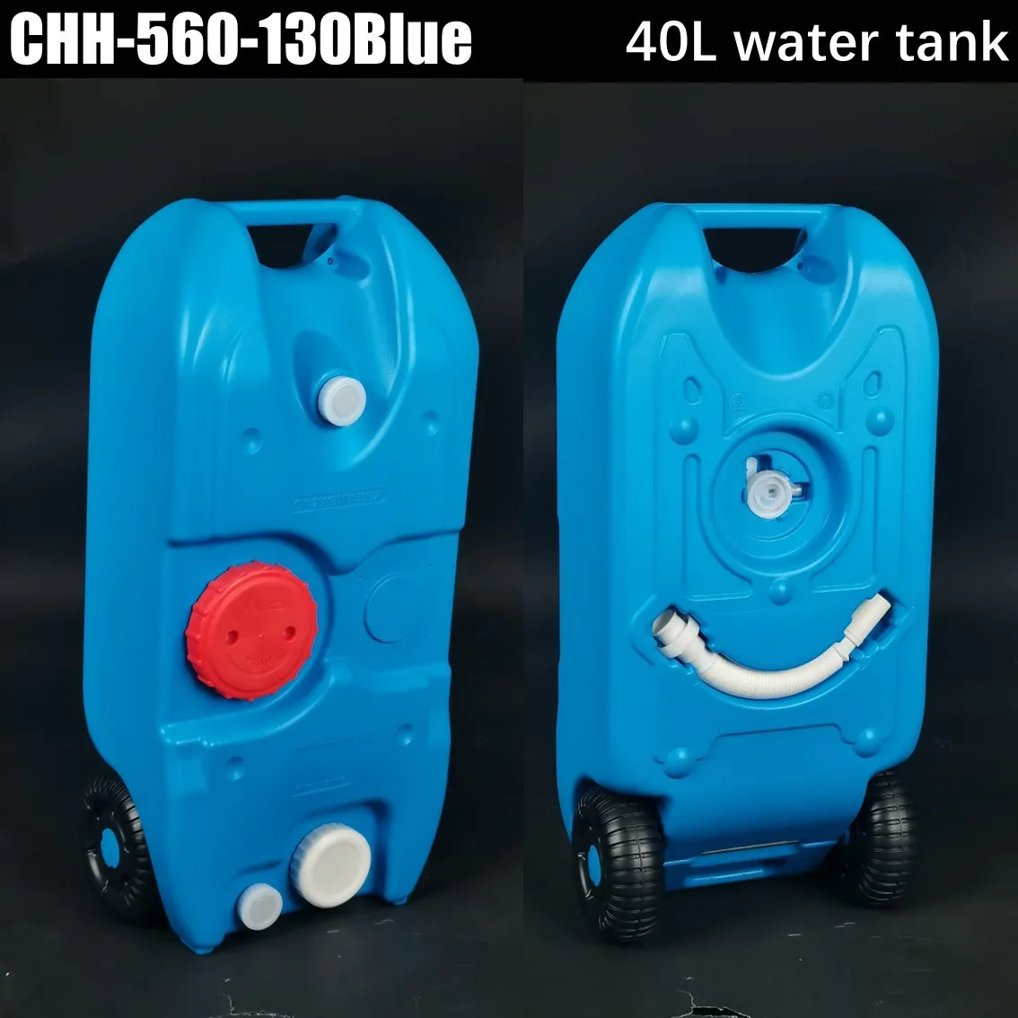 RV Camping Vessel Outdoor Wheeled Mobile Plastic Water Tank 25L/40L Portable Clear Water and Sewage Transfer Box