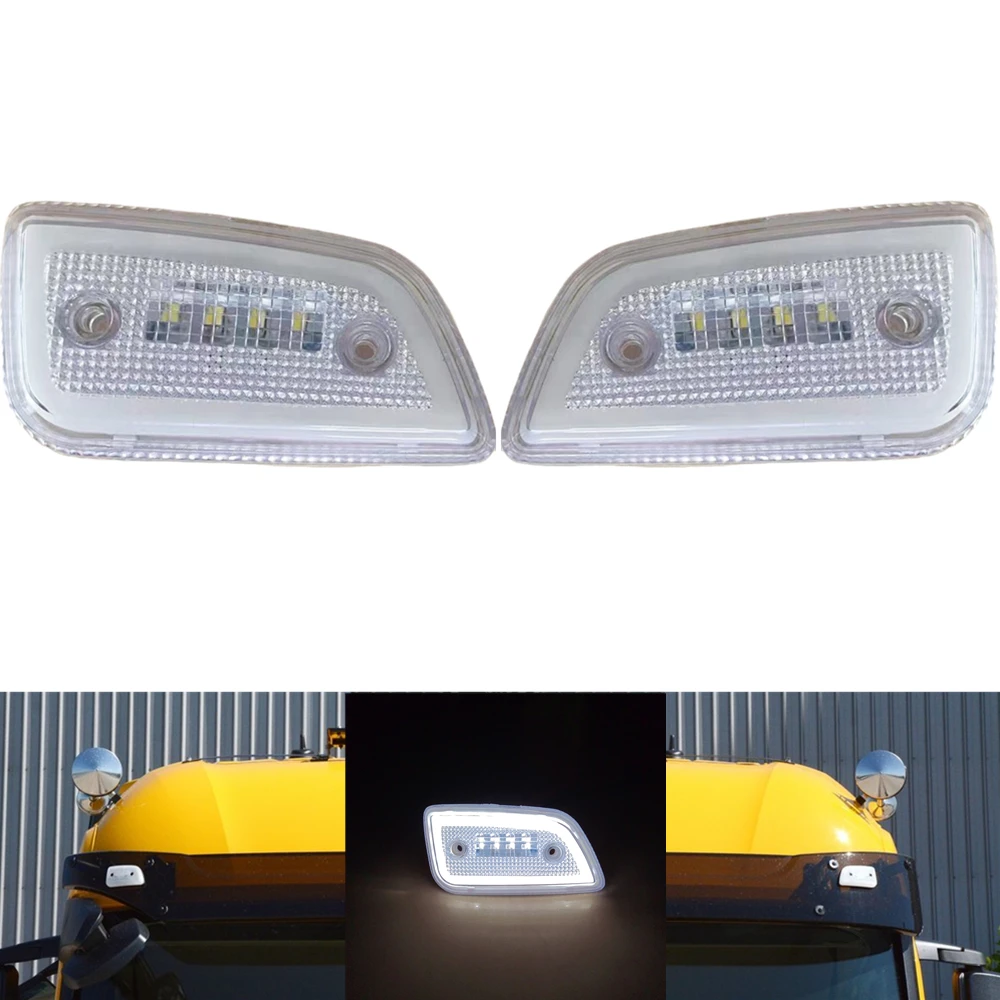 2Pcs 24V LED Sunvisor Lamp For Mercedes Benz Antos Actros MP4 MP5 Truck Cab Roof Signal Lights Headlight White OEM A9608203456