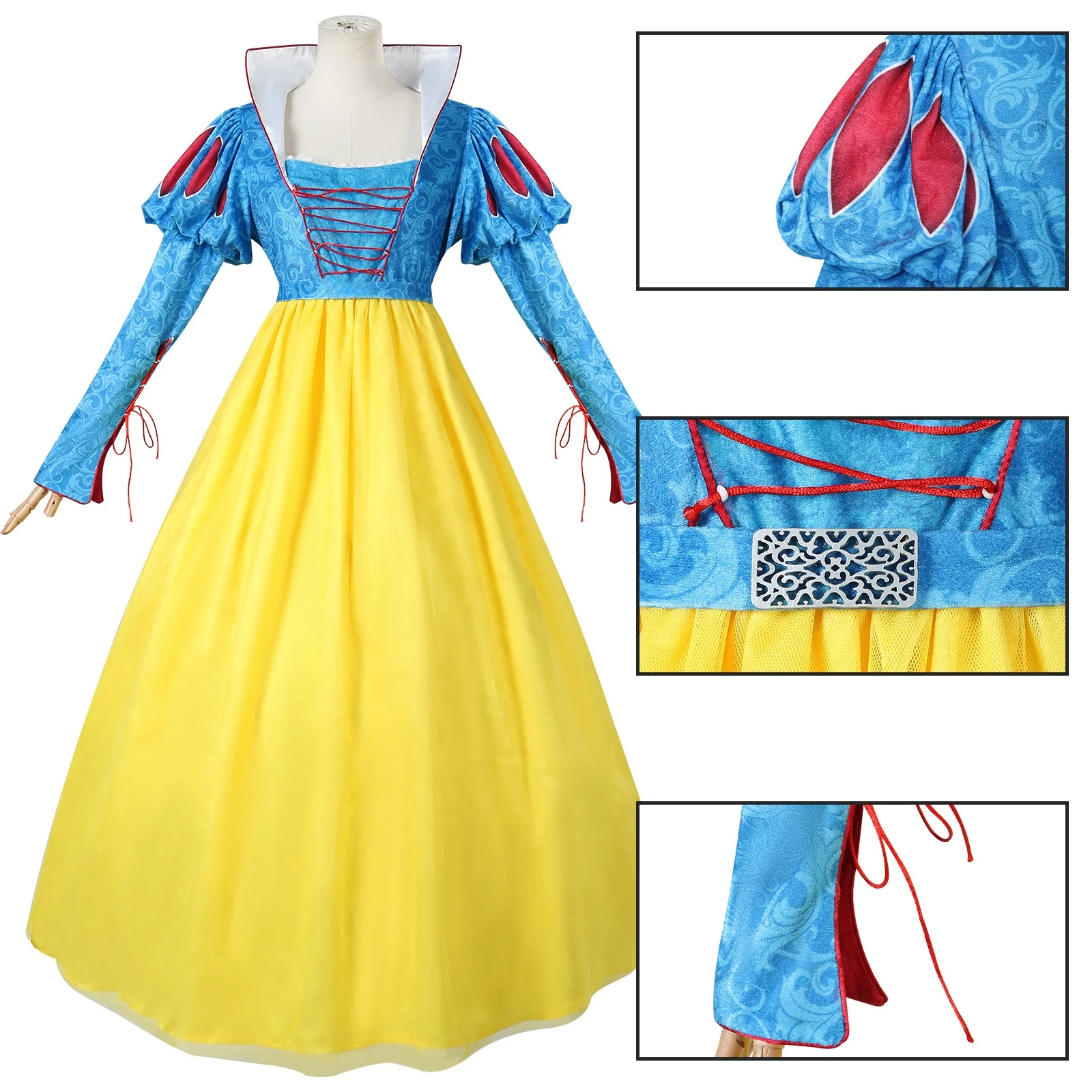 

Princess Snow White Costume Dress Stage Performance Halloween Outfit 2025 Movie Version Fairy Tale Theme Women's Clothing