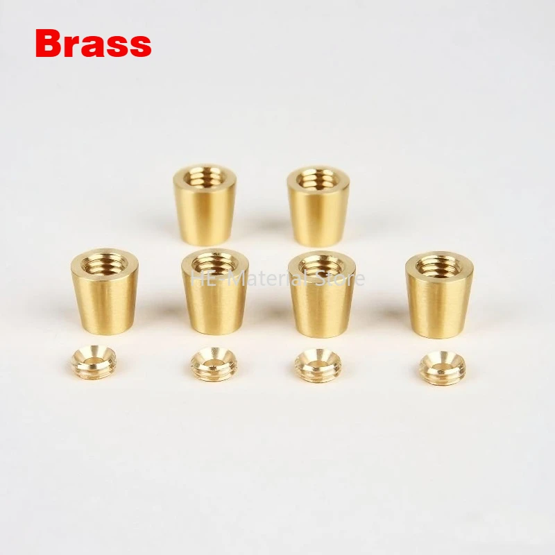 4Pcs Brass Foot Pad Handicraft Base Small Tray Bottom Feet Pure Copper Decorative Accessories