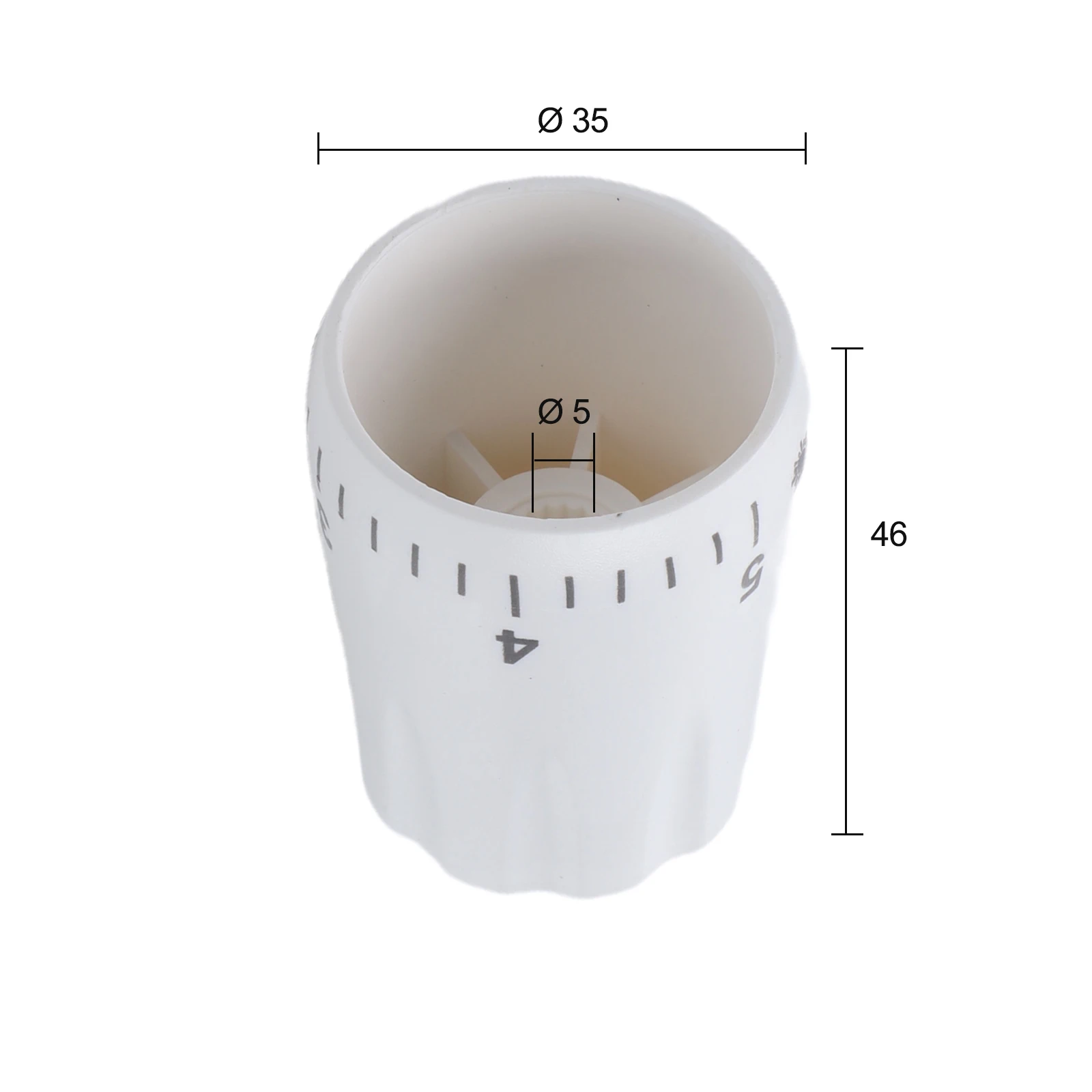 4PCS Plastic Rotary Handwheel M30x1.5 For Floor Heating Manifold Thermostatic Valve Radiator Cover Temperature Control Tool