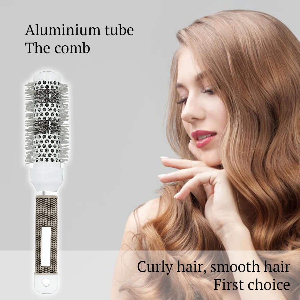 5 Sizes Nano Hairbrush Professional Anti Static Hair Combs Round Barrel Hair Comb Curly Tool For Blow Dry Salon Styling Tools