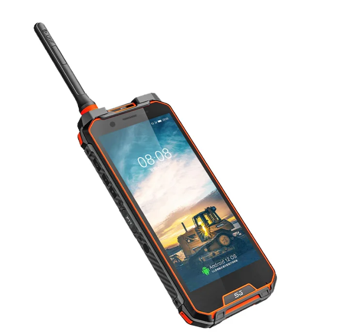 M5 AORO [ไม่มีกล้อง] จอแสดงผล HD 6.0 "IP68 โทรศัพท์ 400-470MHz ช่วงความถี่ Android Walki Talki