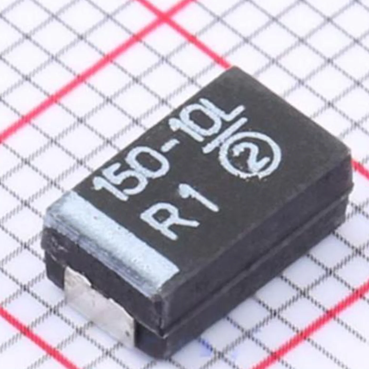 2917 CASE-D 7343 31mm Marking 150-10L Original Black Tantalum Capacitor 10V ±10% 150uF 100mΩ CAP TANT 150µF 593D157X9010D2TE3