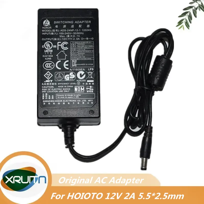 

Original 24W 12V 2A Switching AC/DC Power Adapter ADS-25NP-12-1 12024E For HOIOTO ADP24-12A Plug Size: 5.5x2.5mm Fit 5.5 x2.1mm