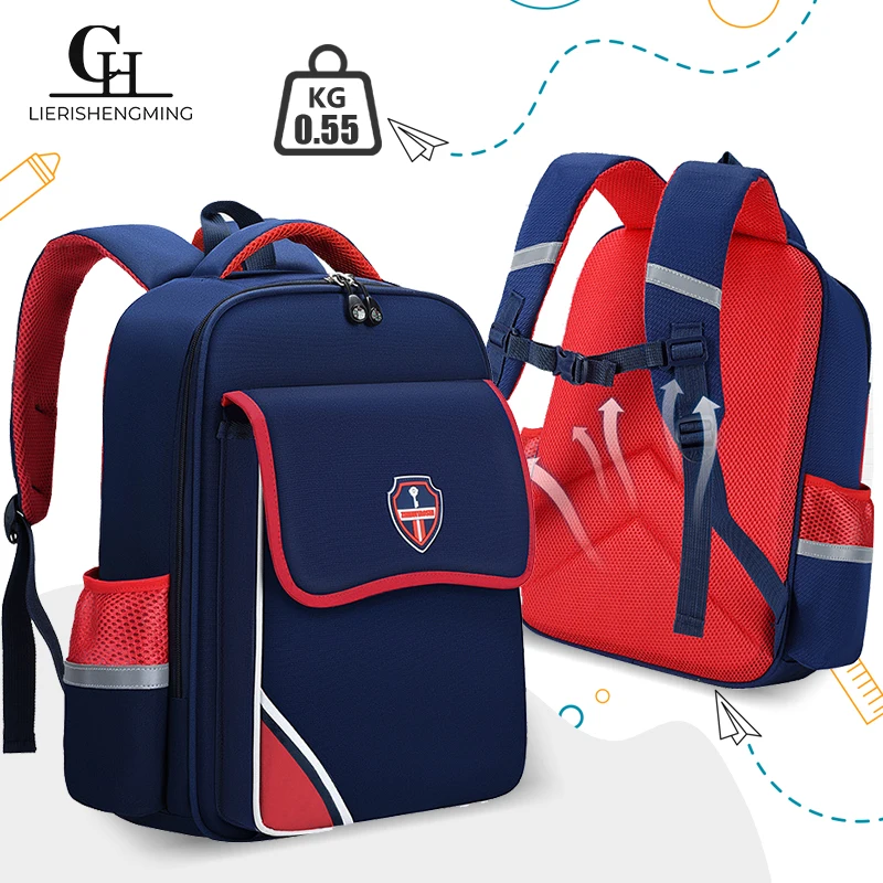 school bag Kids backpack water proof Preschool Ages 6-18 Spine protection Reduce the burden Large capacity