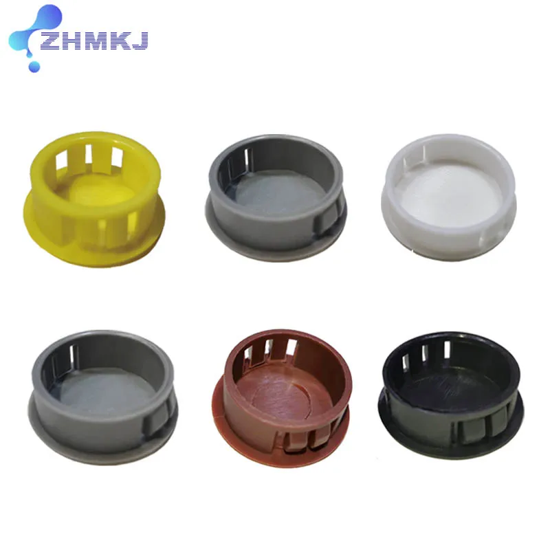 Round Plastic Cover Furniture Snap Hole Plug 5~50mm Panel Drilling Screw Furniture Holes Plugs Anti-theft Door Installation Hole