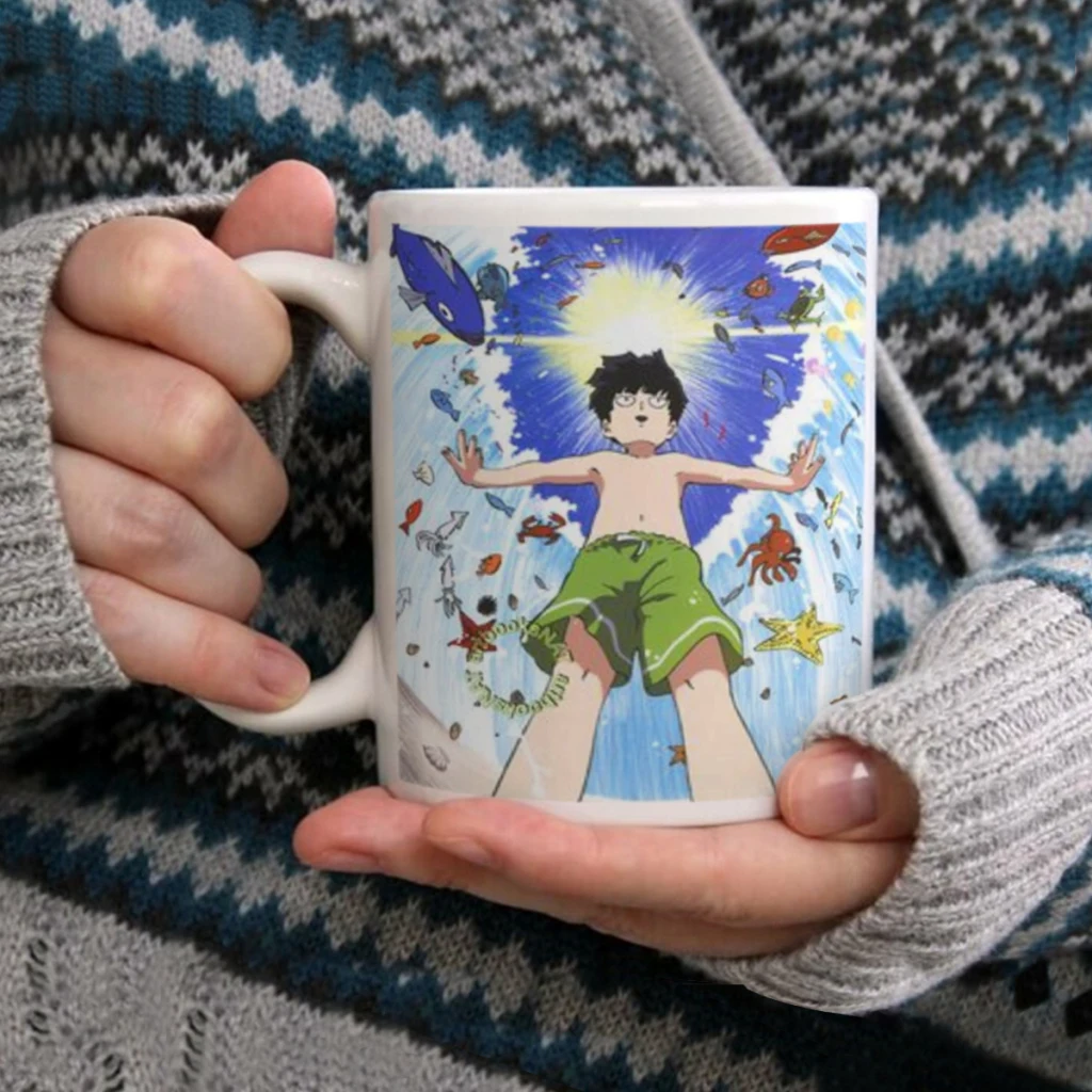 Anime Mob Psycho 100 Ceramic Mug Cute Coffee Tea Milk Stave Mugs And Cups with Handle Novelty Gifts