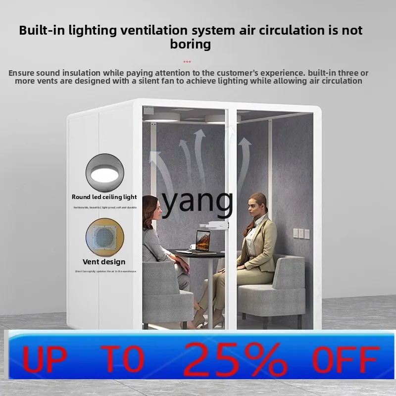 

Левая съемная звукоизоляционная комната для телефона, офисная обучающая студия звукозаписи