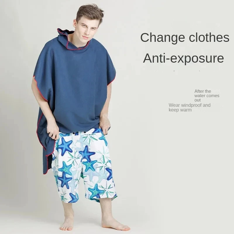 

Полотенца с капюшоном из микрофибры, мужские и женские плавательные пляжные дорожные быстросохнущие банные полотенца, халаты, плащи для серфинга, сауны